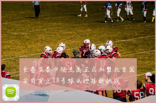 长春亚泰中场王禹正式加盟北京国安将穿上18号球衣迎接新挑战